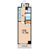 ルミナス新栄 1Kの間取り