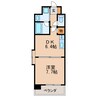 名古屋市営地下鉄東山線/新栄町駅 徒歩5分 4階 築23年 1DKの間取り