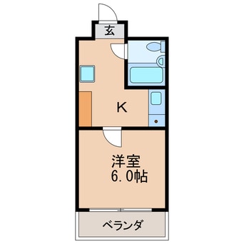 間取図 名古屋市営地下鉄桜通線/高岳駅 徒歩8分 4階 築41年
