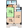 名古屋市営地下鉄東山線/新栄町駅 徒歩10分 8階 築38年 2LDKの間取り