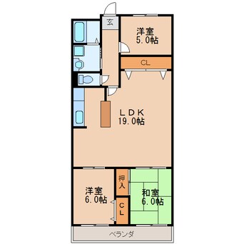 間取図 パビヨン徳川