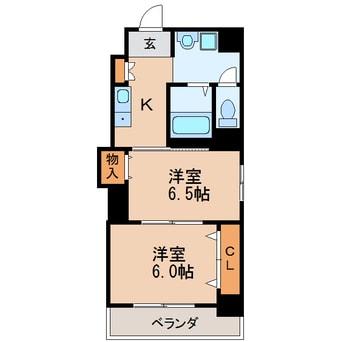 間取図 名古屋市営地下鉄名城線/矢場町駅 徒歩7分 7階 築22年