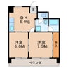 名古屋市営地下鉄東山線/新栄町駅 徒歩2分 5階 築44年 2DKの間取り