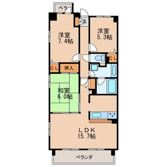 間取図 グランドール泉