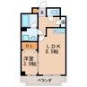 エポラール白壁 1LDKの間取り