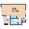 名古屋市営地下鉄東山線/新栄町駅 徒歩5分 6階 築36年 1Rの間取り