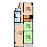 名古屋市営地下鉄桜通線/高岳駅 徒歩2分 6階 築44年 3LDKの間取り