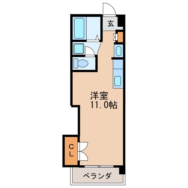 間取り図 名古屋市営地下鉄名城線/矢場町駅 徒歩7分 5階 築38年