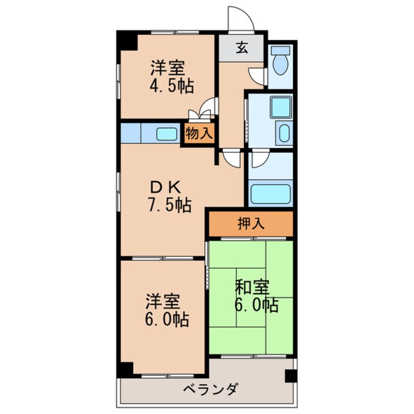 間取図 コーポラス葵