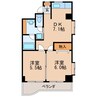 名古屋市営地下鉄東山線/千種駅 徒歩4分 11階 築27年 2DKの間取り