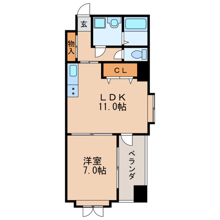 間取図 プロビデンス東片端