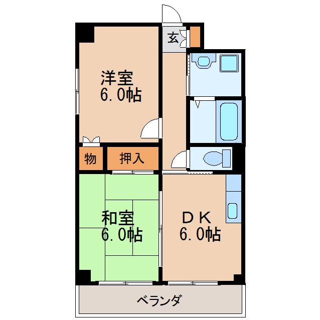 間取り図 名古屋市営地下鉄桜通線/車道駅 徒歩2分 10階 築36年