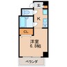 ドミール新栄 1Kの間取り