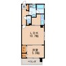 名古屋市営地下鉄桜通線/高岳駅 徒歩6分 6階 築26年 1LDKの間取り