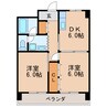 名古屋市営地下鉄桜通線/車道駅 徒歩4分 6階 築46年 2DKの間取り
