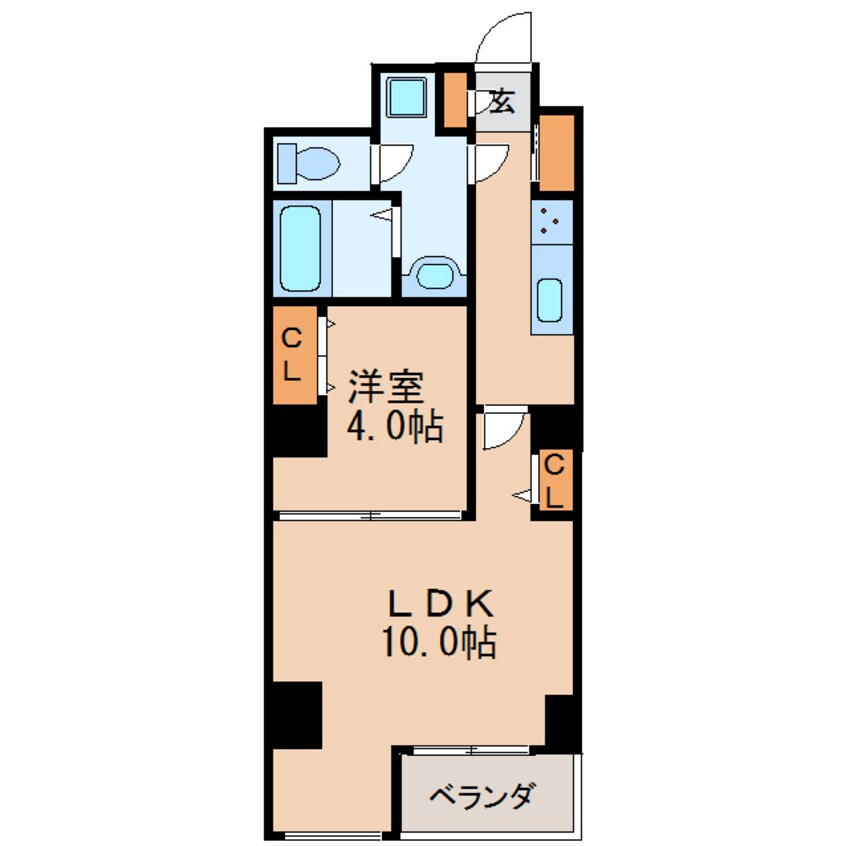 間取図 ドミール長者町