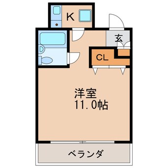 間取図 名古屋市営地下鉄東山線/新栄町駅 徒歩11分 11階 築32年