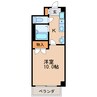 カーサ新栄 1Kの間取り