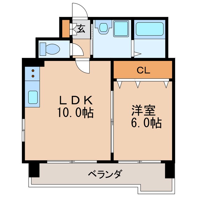 間取り図 名古屋市営地下鉄桜通線/高岳駅 徒歩6分 2階 築21年