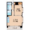 R-COURT泉 1LDKの間取り