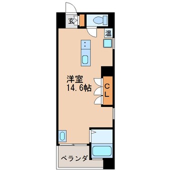 間取図 名古屋市営地下鉄名城線/矢場町駅 徒歩3分 3階 築21年