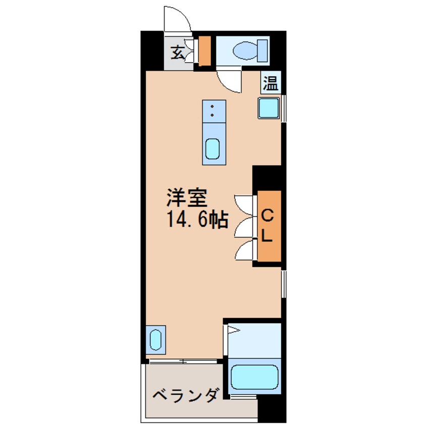 間取図 名古屋市営地下鉄名城線/矢場町駅 徒歩3分 3階 築21年