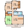 名古屋市営地下鉄桜通線/車道駅 徒歩3分 3階 築36年 3LDKの間取り