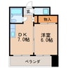 平島ビル 1DKの間取り