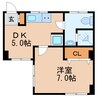 名古屋市営地下鉄桜通線/丸の内駅 徒歩5分 6階 築61年 1DKの間取り