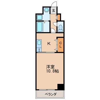 間取図 名古屋市営地下鉄名城線/矢場町駅 徒歩4分 4階 築21年