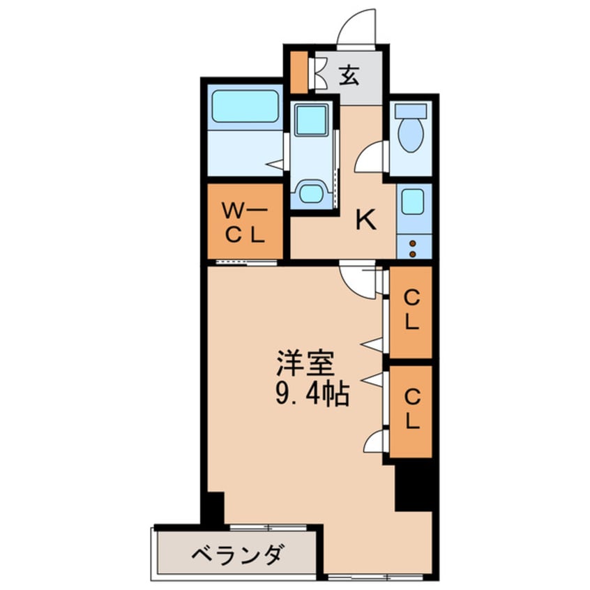 間取図 名古屋市営地下鉄桜通線/車道駅 徒歩9分 5階 築21年
