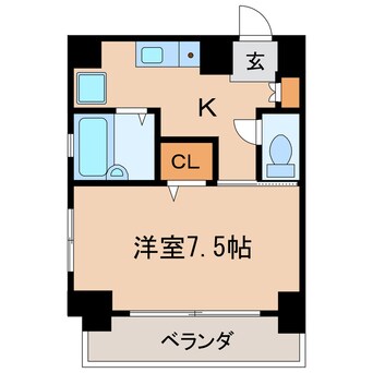 間取図 名古屋市営地下鉄桜通線/高岳駅 徒歩3分 4階 築21年