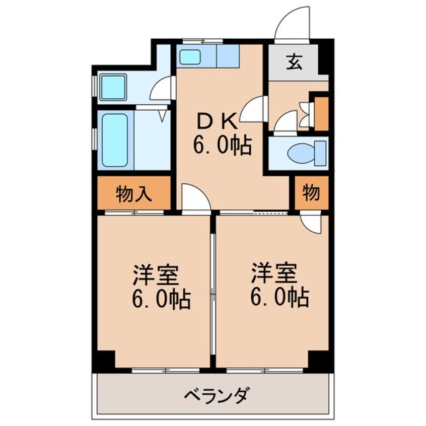間取図 名古屋市営地下鉄東山線/新栄町駅 徒歩6分 3階 築37年