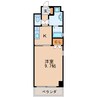 ウイステリア 1Kの間取り