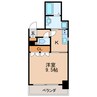 ウイステリア 1Kの間取り