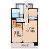 東桜コート 1LDKの間取り