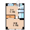 妙本寺ビル 1DKの間取り