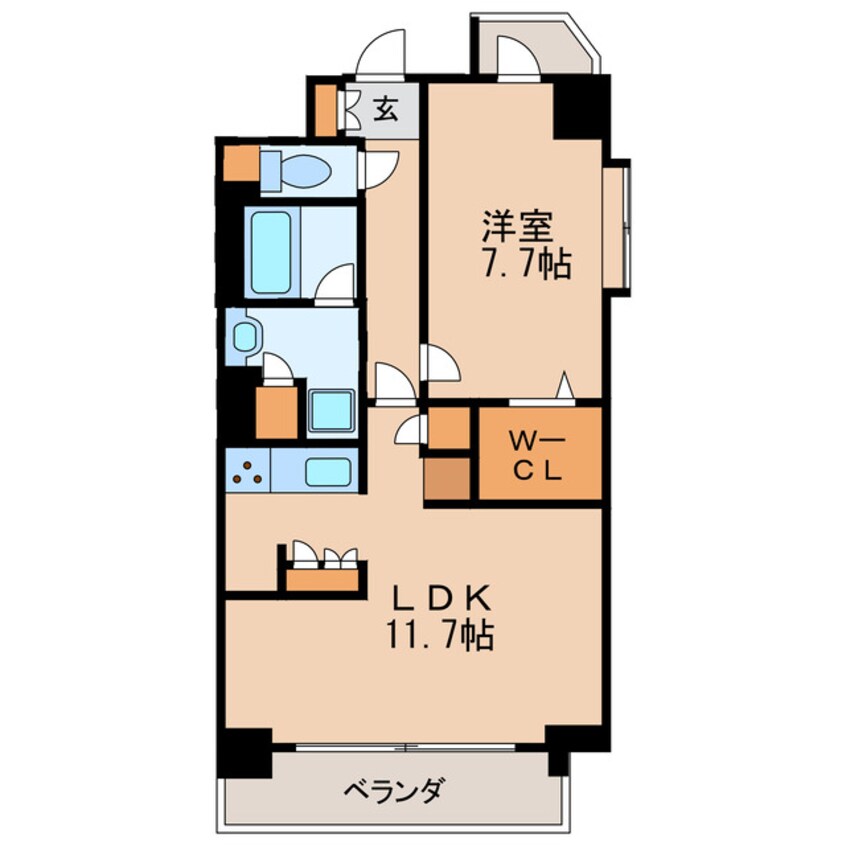 間取図 ラドーニ清水