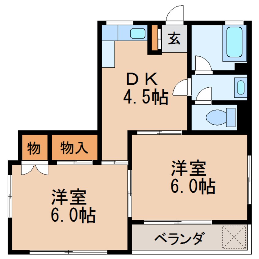 間取図 萩ビル