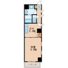 名古屋市営地下鉄東山線/新栄町駅 徒歩2分 5階 築19年 1DKの間取り