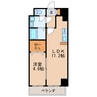 名古屋市営地下鉄名城線/矢場町駅 徒歩10分 2階 築19年 1LDKの間取り