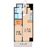 フォレシティ新栄 1LDKの間取り