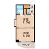 東和マンション新栄 2Kの間取り