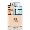 名古屋市営地下鉄名城線/矢場町駅 徒歩10分 2階 築22年 1Kの間取り