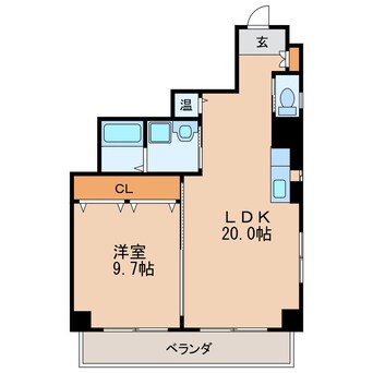 間取図 名古屋市営地下鉄桜通線/丸の内駅 徒歩2分 7階 築19年