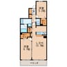 名古屋市営地下鉄桜通線/高岳駅 徒歩6分 5階 築24年 2LDKの間取り