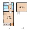 名古屋市営地下鉄桜通線/車道駅 徒歩12分 2階 築19年 1Kの間取り