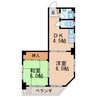 名古屋市営地下鉄桜通線/車道駅 徒歩7分 4階 築47年 2DKの間取り