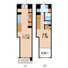 カスタリア伏見 1LDKの間取り