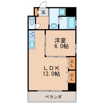 間取図 名古屋市営地下鉄東山線/新栄町駅 徒歩4分 10階 築19年